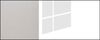 Schubladenunterschrank Platinium 40x50x82cm Teilauszug Hochglanz Farbe: weiß Hochglanz / grau (PN-D4M/40) Bild 5