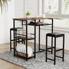 VCM Bartisch Kolari 920386 Eiche Vintage H. 93 x B. 90 x T. 50 cm Bild 3