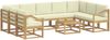 vidaXL Outdoor-Sofagarnitur 10 pcs Weiß und Creme 59 x 59 x 37 cm 3388269 Bild 2