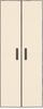 vidaXL Schuhschrank Creme 60x30x166 cm Stoff 337260 Bild 3