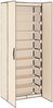 vidaXL Schuhschrank Creme 60x30x166 cm Stoff 337260 Bild 4