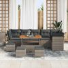 vidaXL Gartensofa-set 10 pcs Grau Poly-Rattan 3361513 Bild 3