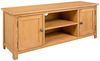 TV-Schrank Lowboard TV 110x35x44 cm Massivholz Eiche Bild 2