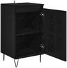 Sideboard, Kommode Schwarz Eichen-Optik 40 x 35 x 70 cm Holzwerkstoff j2721p Bild 5