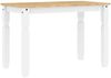 vidaXL Esstisch Corona Weiß 112x60x75 cm Massivholz Kiefer 4005716 Bild 2