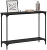 Konsolentisch, Beistelltisch, Konsole mit Regal Schwarz Eichen-Optik 101 x 30.5 x 75 cm Bild 3