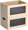 Allzweckkiste m. Tafel, Holz Bild 3