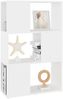 vidaXL Bücherregal Raumteiler Weiß 60x24x94 cm Holzwerkstoff 809071 Bild 4