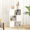 vidaXL Bücherregal Raumteiler Weiß 60x24x94 cm Holzwerkstoff 809071 Bild 3