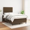 vidaXL Boxspringbett mit Matratze Dunkelbraun 120x190 cm Stoff 3269877 Bild 3