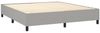 vidaXL Boxspringbett mit Matratze Hellgrau 180x200 cm Stoff, Härtegrad: H2 [3136853] Bild 4