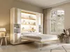 Vente-unique - RAPILI Bett Holz, Platte BeigeWeiß - B 51,2 cm239,2 cm x H 225,2 cm x L 259 cm Bild 2