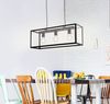 Eglo 49393 Pendelleuchte CHARTERHOUSE Stahl schwarz, Glas klar E27 3X40W L:73cm B:20cm H:110cm dimmbar Bild 3