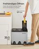 Songmics Mülleimer Mülltrennsystem, aus Metall, 24 L, Küche Bild 3