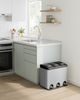Songmics Mülleimer Mülltrennsystem, aus Metall, 24 L, Küche Bild 2