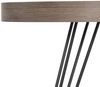 Design Beistelltisch GRIGIO 60cm hellgrau Eichen-Optikschwarzes Metallgestell Bild 3