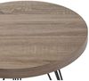 Design Beistelltisch GRIGIO 60cm hellgrau Eichen-Optikschwarzes Metallgestell Bild 2