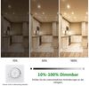 MUPOO LED Einbaustrahler 6er Pack Ultraflach 90mm Einbauleuchte,3 Farbtemperatur 3000K-6500K, 7W, LED fest integriert Bild 1