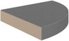 vidaXL Eck-Schweberegale 4 Stk. Hochglanz-Grau 25x25x3,8 cm MDF 323894 Bild 4
