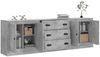 vidaXL Sideboards 3 Stk. Betongrau Holzwerkstoff 3185219 Bild 3