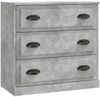 vidaXL Sideboards 3 Stk. Betongrau Holzwerkstoff 3185219 Bild 4