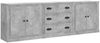 vidaXL Sideboards 3 Stk. Betongrau Holzwerkstoff 3185219 Bild 2