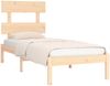 vidaXL Massivholzbett 90x190 cm 3FT6 Single [3104638] Bild 3