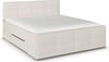 rauch Bett Holga, Polsterbett, mit Polster-Kopfteil, mit 2 Sockelschubkästen für mehr Stauraum, Farbe Webstoff Ivory/Champagner, Beige, Liegefläche 180x200cm Bild 3