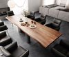Esstisch Edge 300x100 XL Akazie Braun Troa Edelstahl Graphit Live-Edge Bild 4