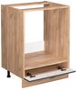 Herdumbauschrank Fame-Line Grün-Gold Landhaus 60 cm ohne Arbeitsplatte Vicco Bild 4