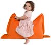 Green Bean® 2er Set SQUARE XXL + BeBi Sitzsack - 380L + 70L EPS Perlen Füllung - Indoor & Outdoor Beanbag für Kinder & Erwachsene - Orange Bild 3