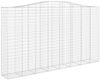 vidaXL Gabionen mit Hochbogen 8 Stk. 400x50x220/240cm Verzinktes Eisen 3146040 Bild 3