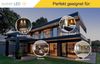 Sweet LED Aufbauleuchte 4er Set flach IP44 Aluminium Deckenspots rund für Bad & Küche schwarz, ohne Leuchtmittel, Aufbaustrahler LED, Aufbauspot, Deckenstrahler Bild 4