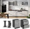 Küchenunterschrank R-Line Beton 60 cm mit Schubladen, AP Anthrazit Vicco Bild 4