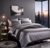 Cozyor Bettwäsche Satin glänzend 135x200, 155x200, 155x220, 200x200cm mit Reißverschluss, Satin, hellgrau Moonlight, 3 teilig, glänzend Satin, Bettbezug + Kissenbezug 40x80, besonders weich Bild 2