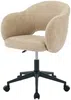 Vente-unique - ACACILIO Office chair Stoff Beige - B 58 cm x H 85 cm77 cm x L 56,5 cm Bild 4