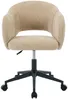Vente-unique - ACACILIO Office chair Stoff Beige - B 58 cm x H 85 cm77 cm x L 56,5 cm Bild 2