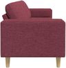 vidaXL Sofa Set, Stoff weinrot Bild 5