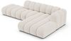 Micadoni Modulares Ecksofa offen Lupine 5-Sitzer Rechts Chenille Eden Helles Beige Bild 3