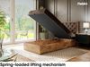 MEBLINI Boxspringbett LOFTY 3 90x200 cm mit Bettkasten – H3/Braun Samt Gepolstert Einzelbett mit Topper & Bonellfederkern-Matratze Bild 3