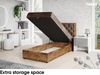 MEBLINI Boxspringbett LOFTY 3 90x200 cm mit Bettkasten – H3/Braun Samt Gepolstert Einzelbett mit Topper & Bonellfederkern-Matratze Bild 5