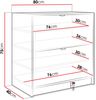 Schuhschrank Tireno 2K (Farbe: Schwarz Molet) Bild 5
