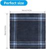 URAQT 12er Pack Herren Stoff Taschentücher Baumwolle 36cm x 36cm Bild 2