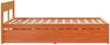 vidaXL Massivholzbett ohne Matratze Wachsbraun 120x200 cm Kiefernholz 3282353 Bild 5