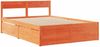 vidaXL Massivholzbett ohne Matratze Wachsbraun 120x200 cm Kiefernholz 3282353 Bild 3