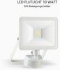 LED Flutlichtstrahler mit Bewegungsmelder Weiß, 10 Watt, IP54 Bild 2