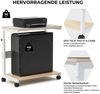 EE EUREKA ERGONOMIC PC-Schrank PC Ständer Höhenverstellbarer Computer Tower mit Rollen für Computer (1 St), Universal verstellbare, mit Maus Pad, Beistelltisch, für Gehäuse/CPU Bild 2