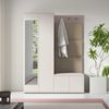 Garderoben-Set Napoli Version 3: Kleiderschrank mit Polsterpaneelen, Schuhschrank Flur und Eingangsbereich (Cashmere/Trinity 03), 185 x 40 x 140 cm Bild 4