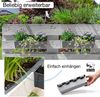 BigDean 24er Set Paletten Blumenkästen - Einsatz - mit Hängesystem zum Einhängen - 37cm Beton-grau - Pflanzkasten für Europalette Balkonkasten Blumentopf - aus recyceltem PP-Kunststoff Bild 5