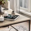 Couchtisch-Set Ramio Eiche/Schwarz 80x80 cm 2 Teile Vicco Bild 4